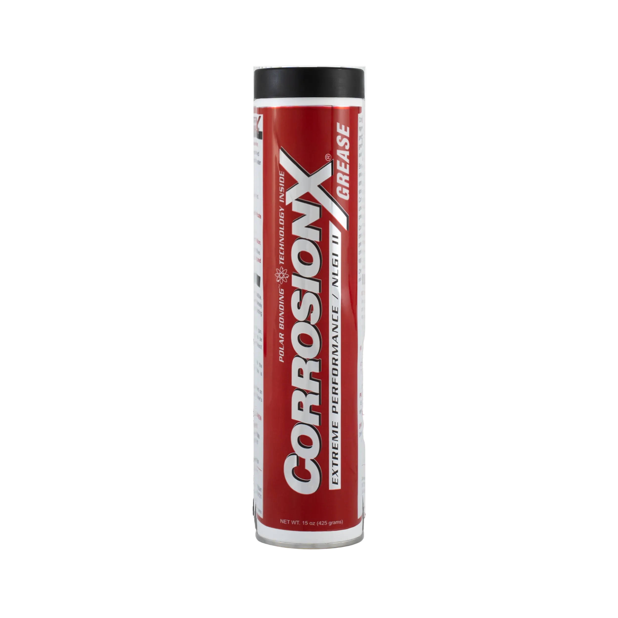 Tube of CorrosionX grease on a white background