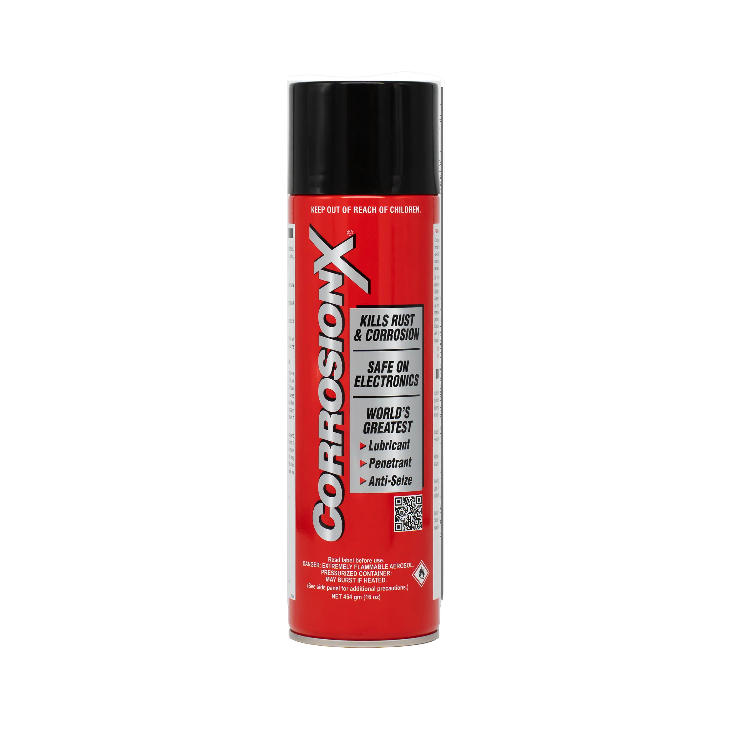 Corrosion-X spray can on a white background
