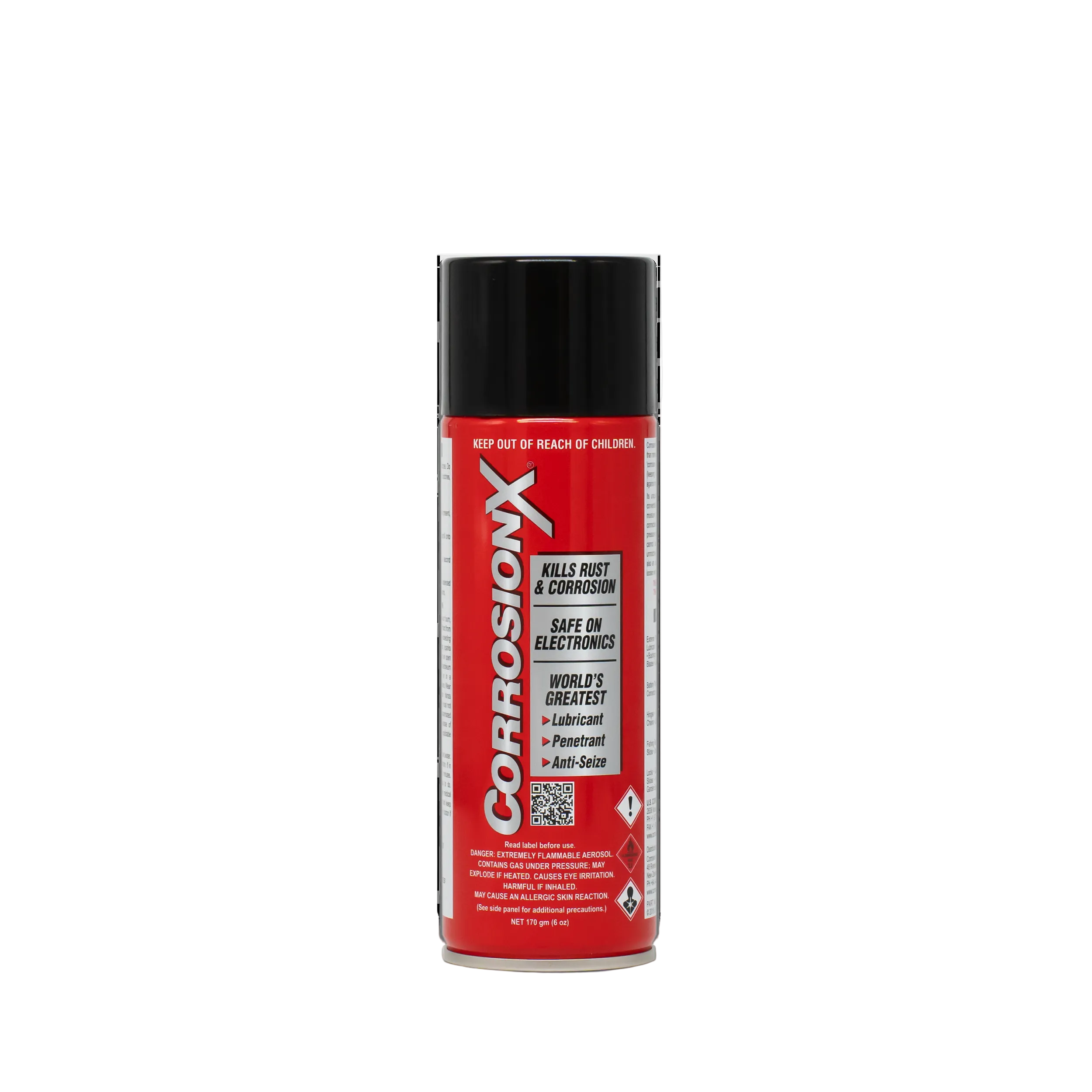 Corrosion X spray can on a white background