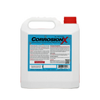 CorrosionX container with a blue label on a white background